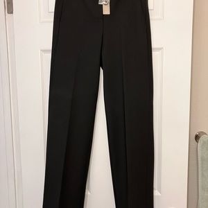 J. Crew NWT high-waisted black slacks. Size 0. Four-season stretch material.